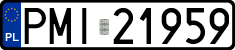 License plates of Poland, Regular car plates