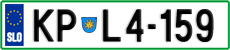 License plate of Slovenia, Cars