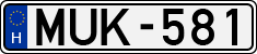 license plates of Hungary, Cars (1990)