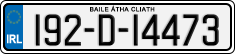License plate of Ireland, Regular plates