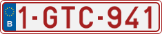 License plate of Belgium, Regular plates (2010)