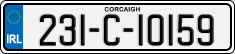 License plate of Ireland, Regular plates