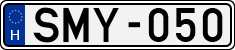 license plates of Hungary, Cars (1990)