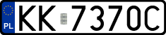 License plates of Poland, Regular car plates