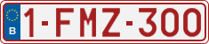 License plate of Belgium, Regular plates (2010)