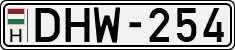 license plates of Hungary, Cars (1990)