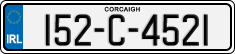 License plate of Ireland, Regular plates