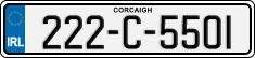 License plate of Ireland, Regular plates