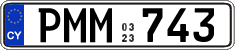 License plate of Cyprus, Regular plates