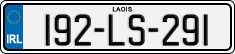 License plate of Ireland, Regular plates