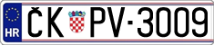 License plate of Croatia, Oldtimers