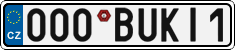 License plate of the Czech Republic, Vanity Plates