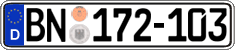 German license plate, Diplomatic