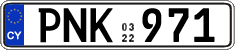 License plate of Cyprus, Regular plates