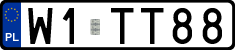 License plates of Poland, Vanity Plates