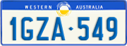 Western Australia, Regular plates