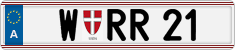 License plate of Austria, Vanity Plates