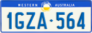 Western Australia, Regular plates