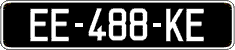 French license plate, SIV (oldtimers)