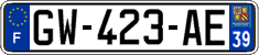 French license plate, SIV (ordinary)