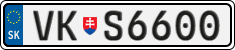 License plate of Slovakia, Vanity Plates