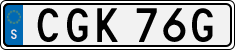 License plate of Sweden, Regular plates