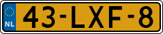 License plate of the Netherlands, Cars