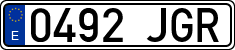 License plates of Spain, Ordinary (2000)