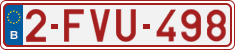 License plate of Belgium, Regular plates (2010)