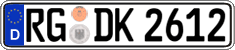 German license plate, Regular plates