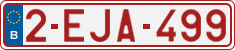 License plate of Belgium, Regular plates (2010)
