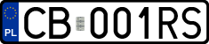 License plates of Poland, Regular car plates