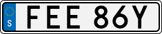 License plate of Sweden, Regular plates