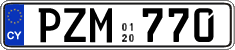 License plate of Cyprus, Regular plates