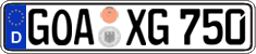 German license plate, Regular plates