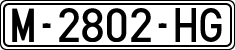 License plates of Spain, 1971 year series