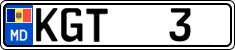 License plate of Moldova, Cars (2015)