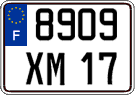 French license plate, FNI