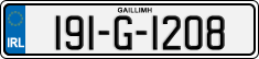 License plate of Ireland, Regular plates