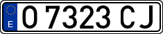 License plates of Spain, 1971 year series