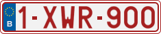 License plate of Belgium, Regular plates (2010)