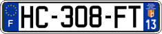 French license plate, SIV (ordinary)