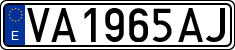 License plates of Spain, 1971 year series