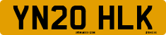License plate of the United Kingdom, 2001 year system