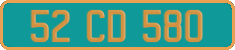 French license plate, Diplomatic