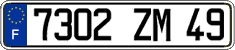 French license plate, FNI