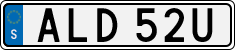 License plate of Sweden, Regular plates