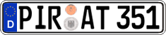 German license plate, Regular plates