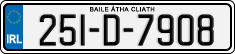 License plate of Ireland, Regular plates