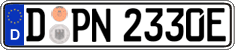 German license plate, Electric vehicles